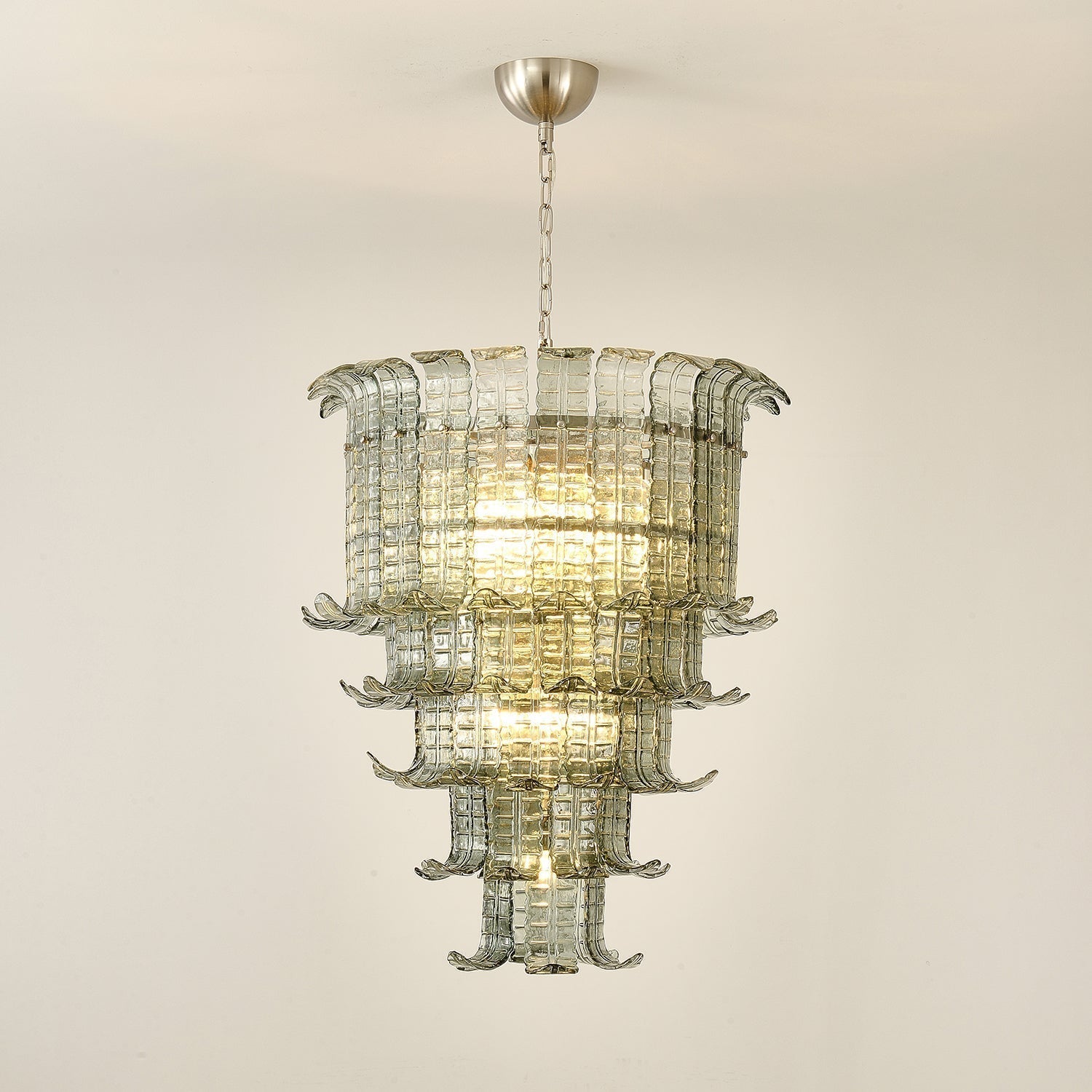 Aurora Chandelier Cascade Murano Glass Tiered Vintage - Letslighting