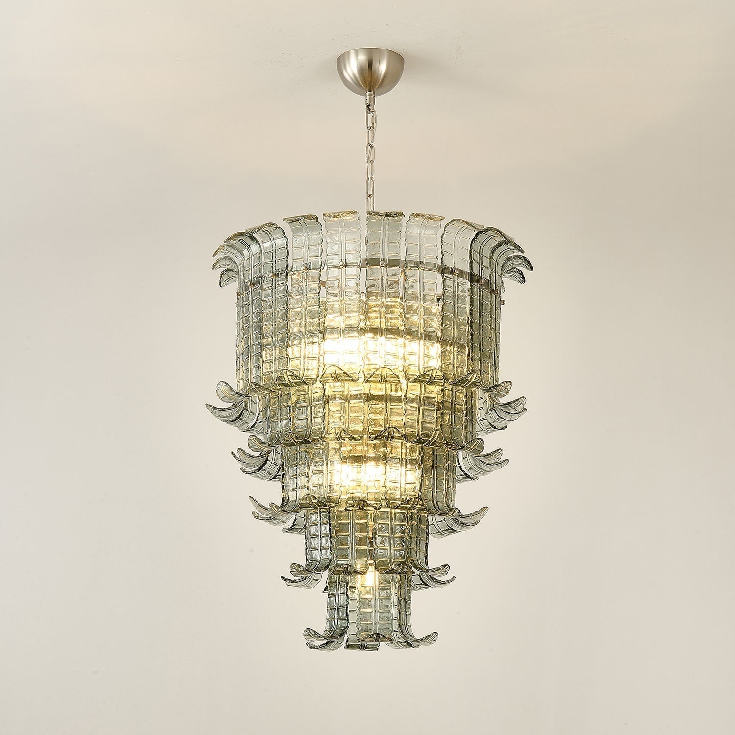 Aurora Chandelier Cascade Murano Glass Tiered Vintage - Letslighting