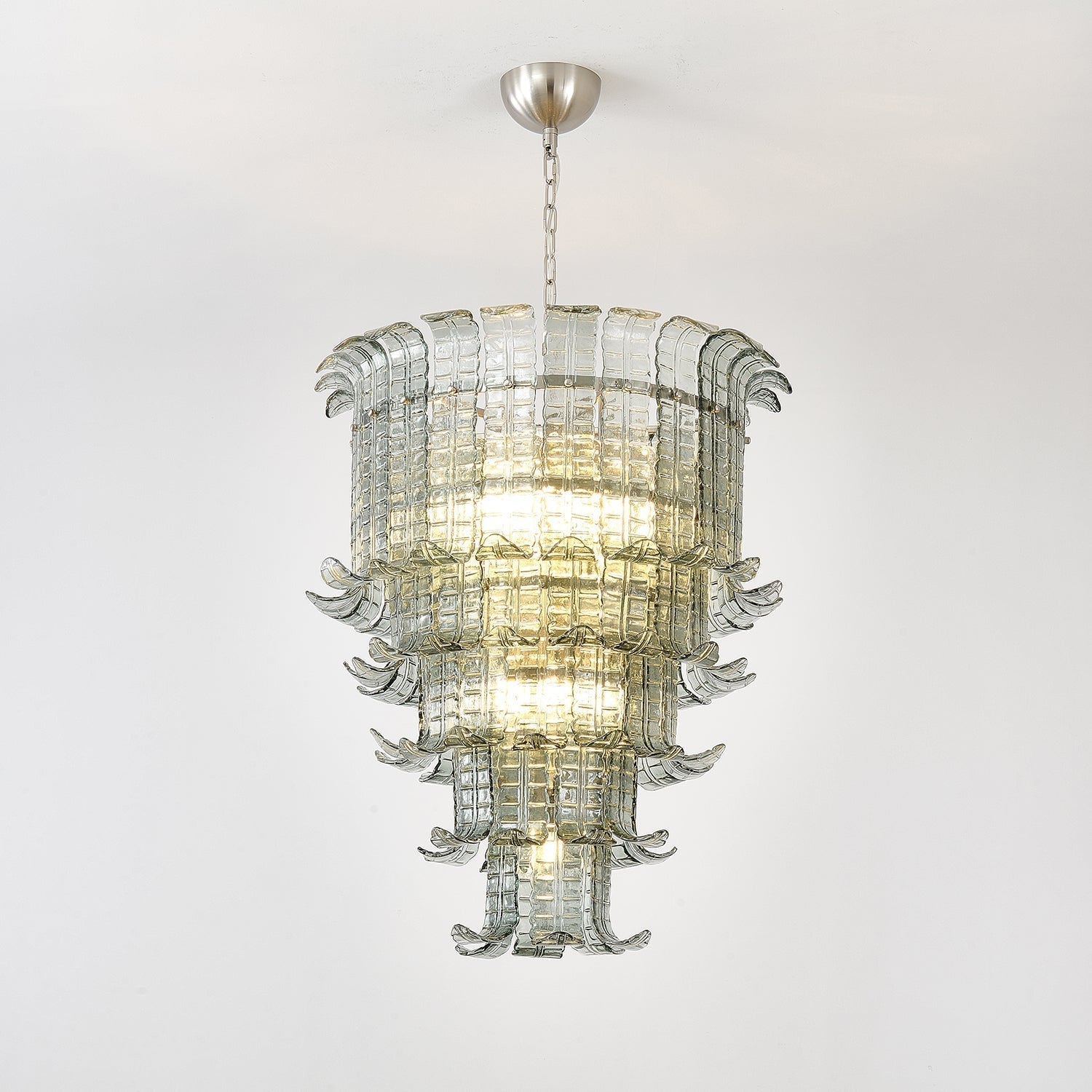 Aurora Chandelier Cascade Murano Glass Tiered Vintage - Letslighting