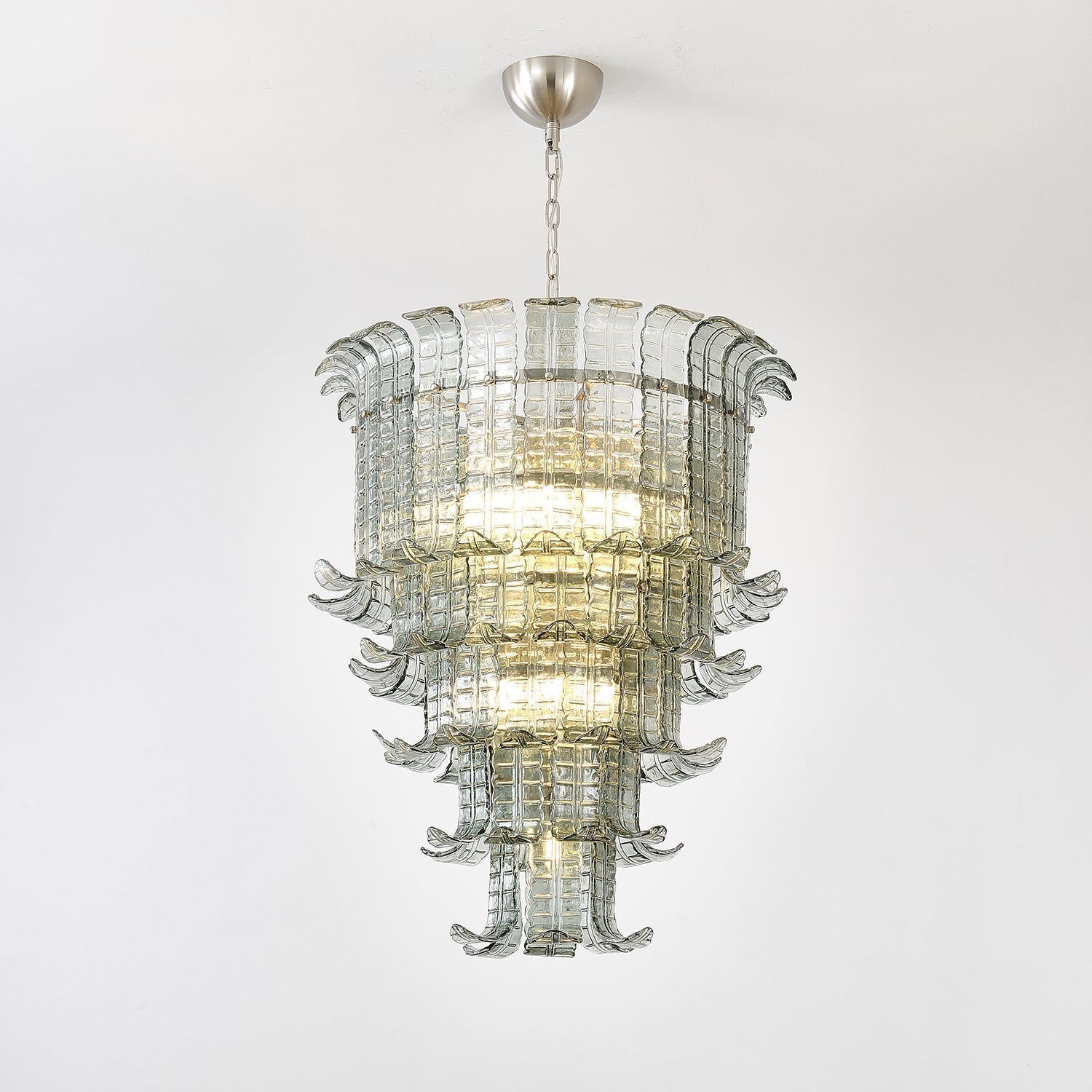 Aurora Chandelier Cascade Murano Glass Tiered Vintage - Letslighting