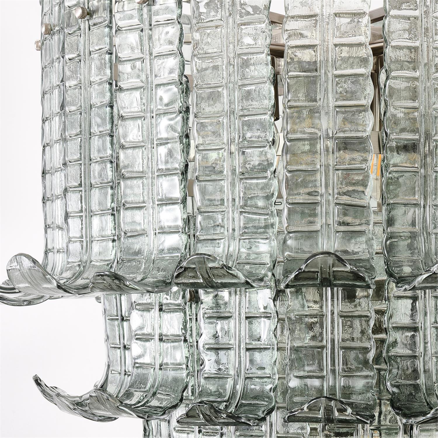 Aurora Chandelier Cascade Murano Glass Tiered Vintage - Letslighting