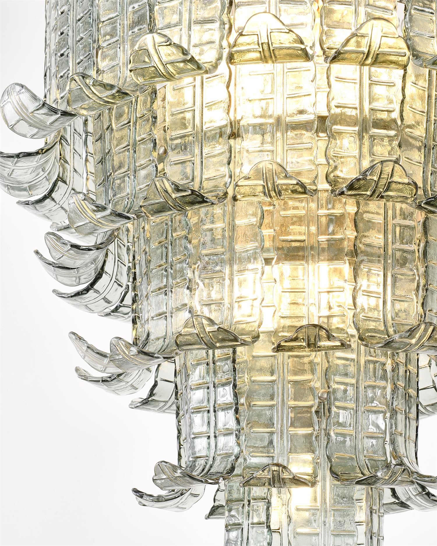 Aurora Chandelier Cascade Murano Glass Tiered Vintage - Letslighting