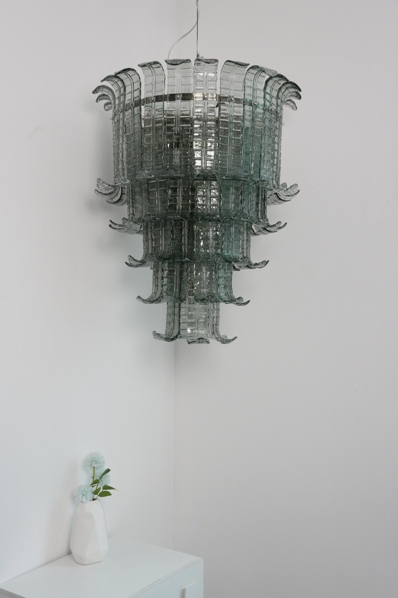 Aurora Chandelier Cascade Murano Glass Tiered Vintage - Letslighting