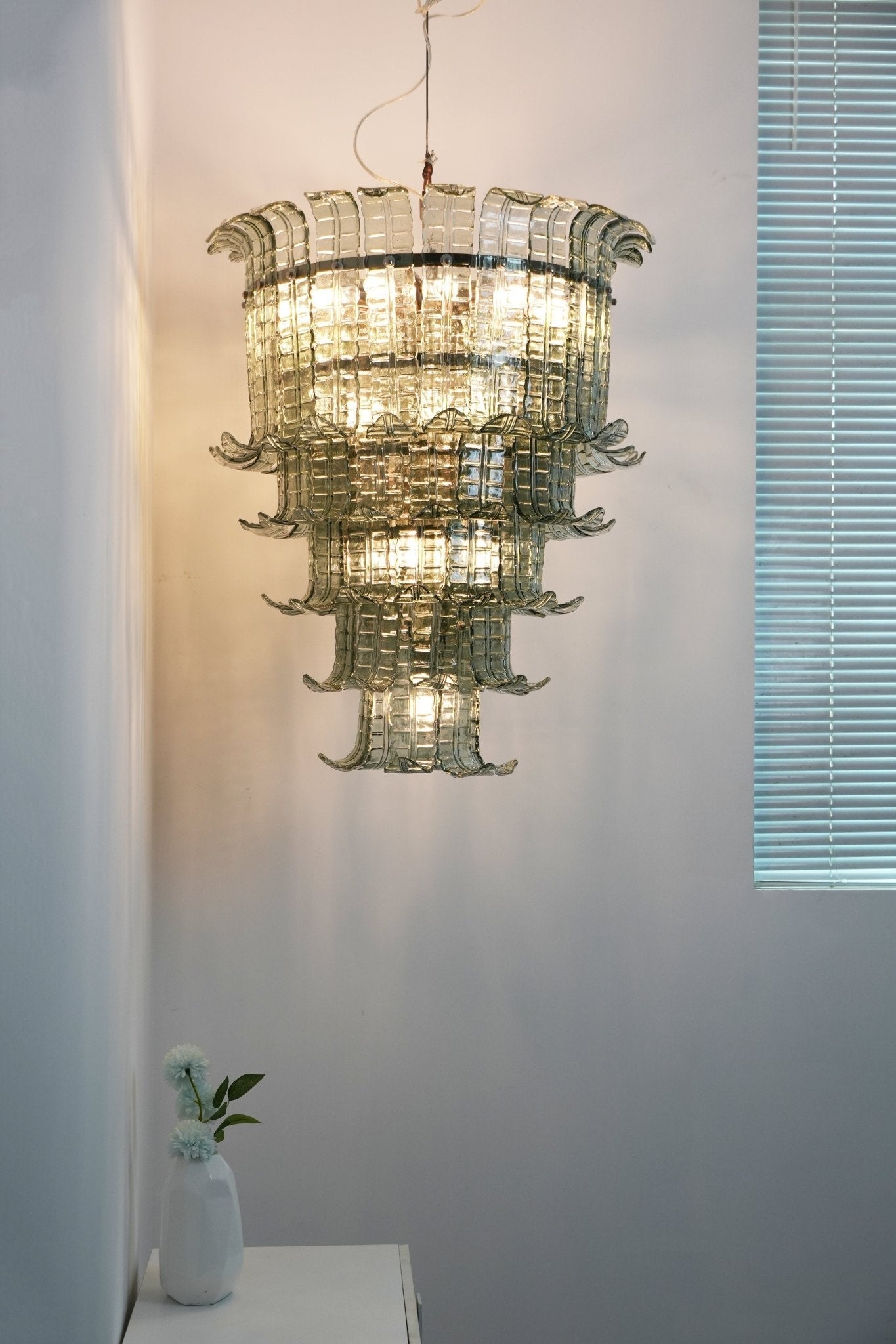 Aurora Chandelier Cascade Murano Glass Tiered Vintage - Letslighting