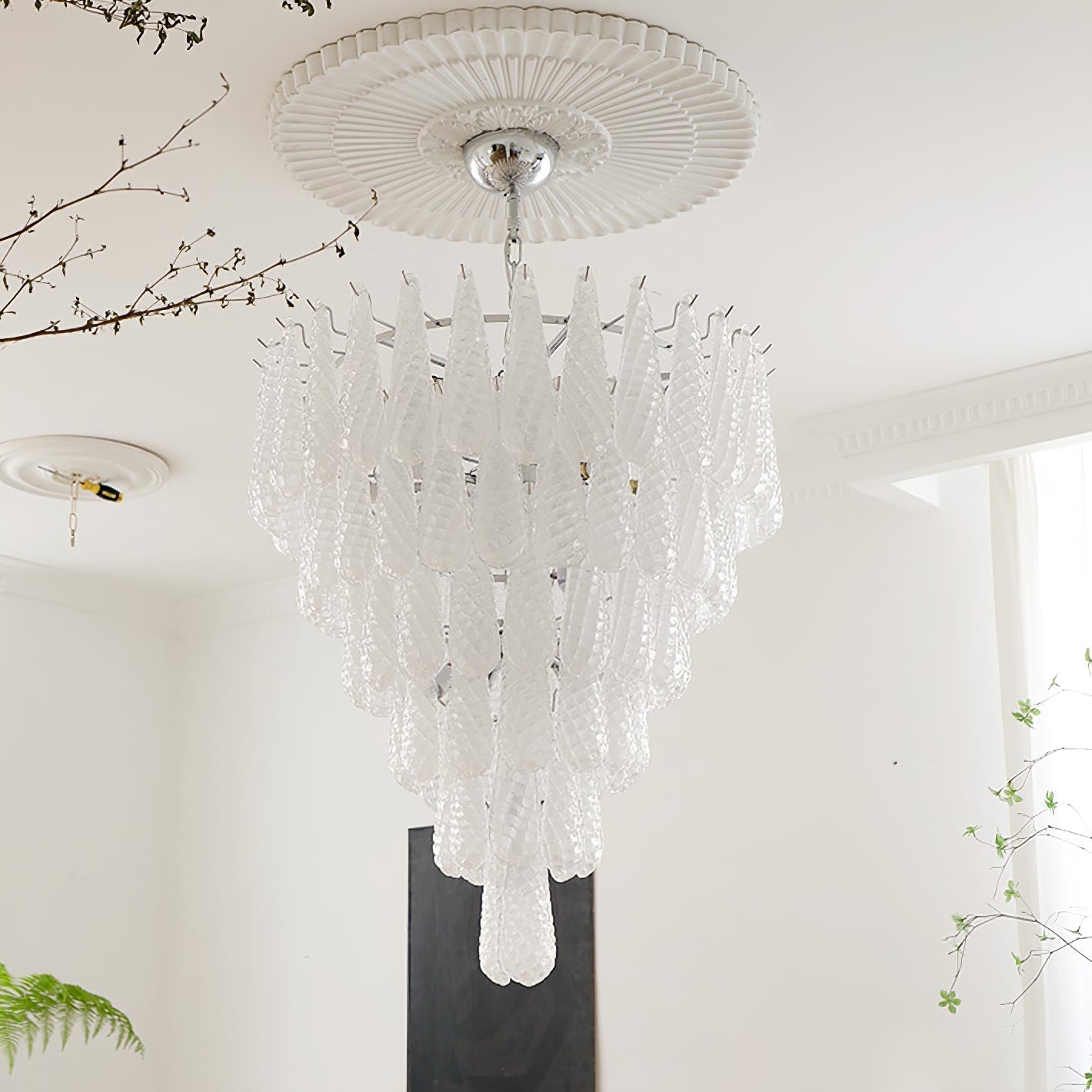 Case Lustre Cascade de Gouttes de Verre - Neutralighting