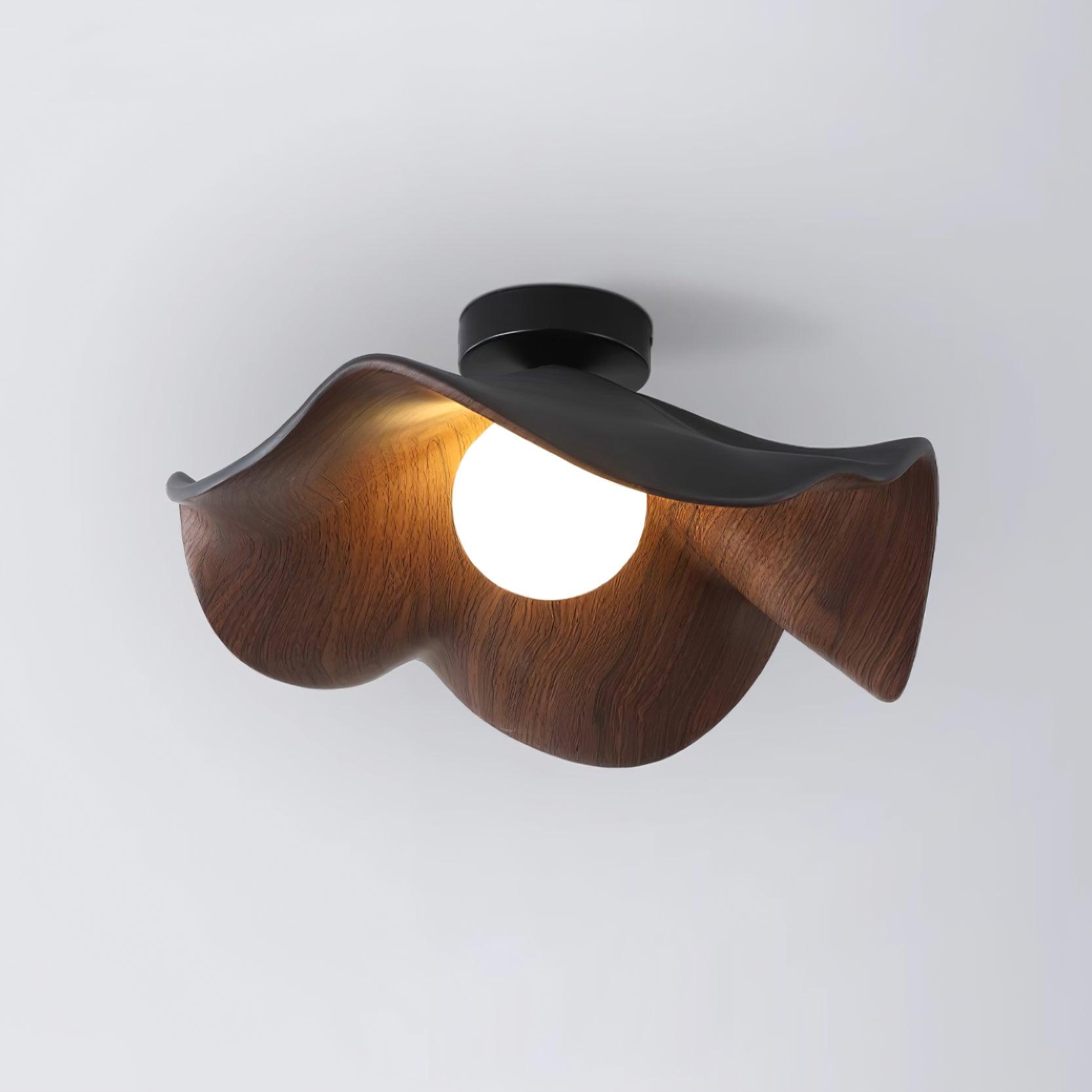Lanoe Plafonnier Noir Bois
