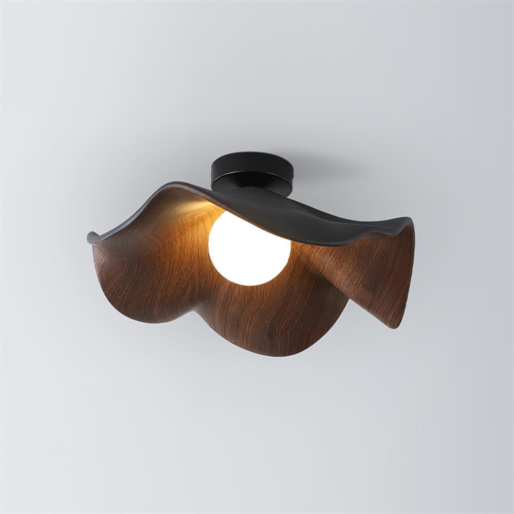 Lanoe Plafonnier Noir Bois