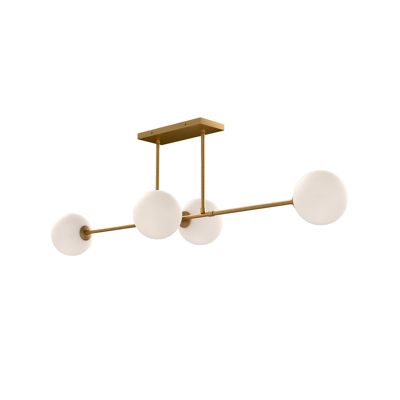 Glint Lampe Pendante Linéaire en Métal et Verre Mid-Century - Neutralighting