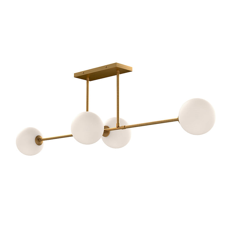 Glint Lampe Pendante Linéaire en Métal et Verre Mid-Century - Neutralighting