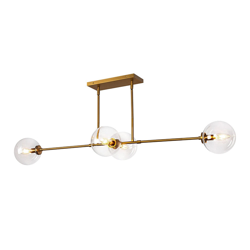 Glint Lampe Pendante Linéaire en Métal et Verre Mid-Century - Neutralighting