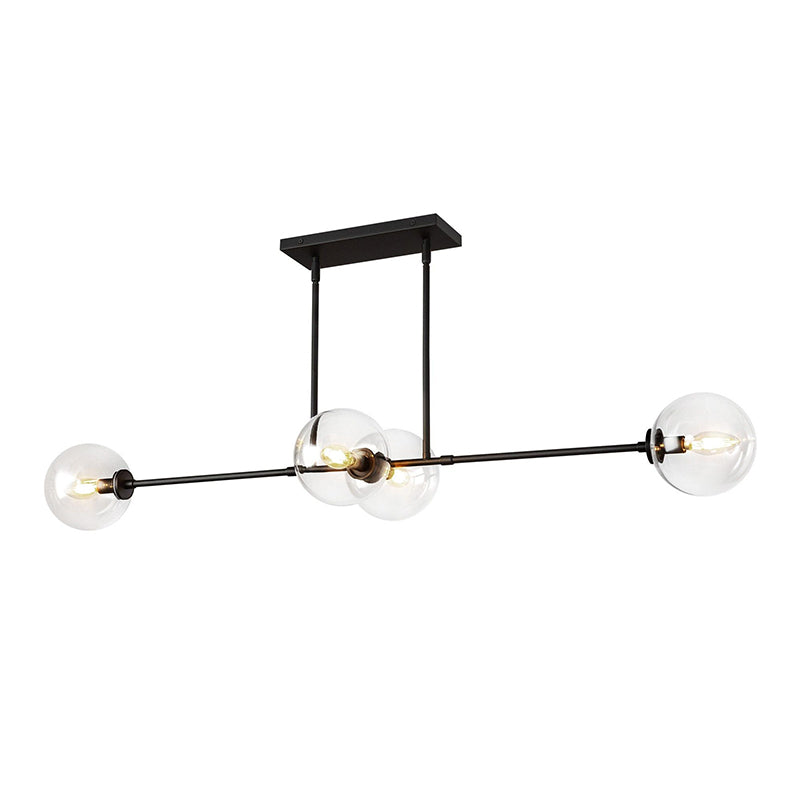 Glint Lampe Pendante Linéaire en Métal et Verre Mid-Century - Neutralighting