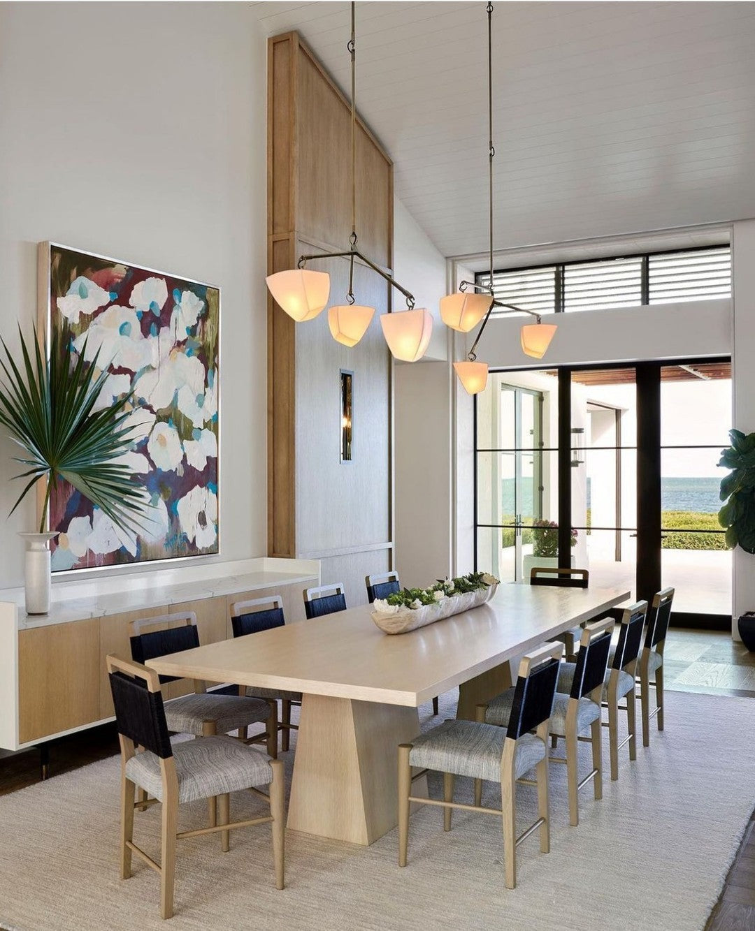 Iris Lustre en Laiton et Céramique à Créativité Individuelle Mobile - Neutralighting