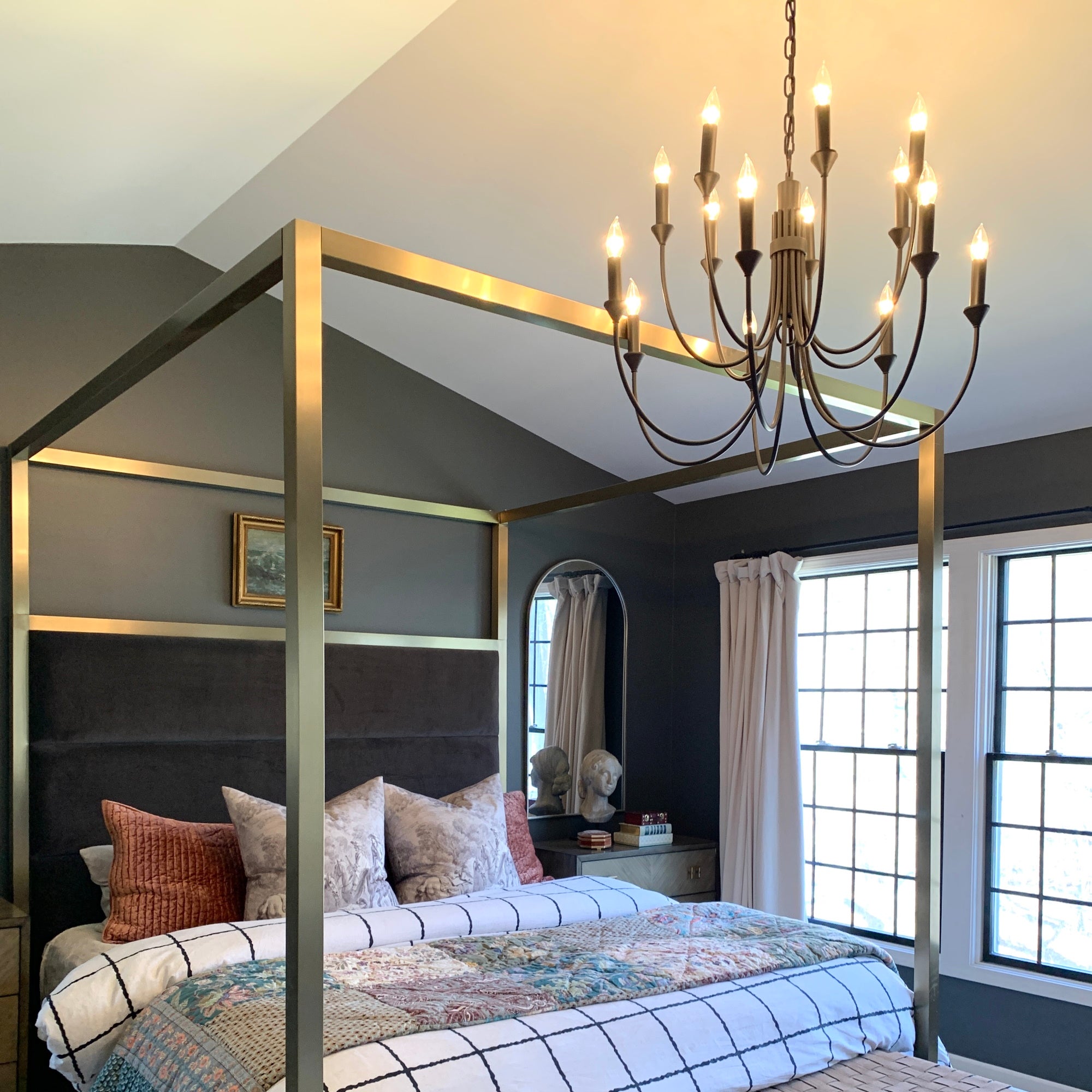 Onyx Lustre en Métal Noir Industriel Vintage - Neutralighting