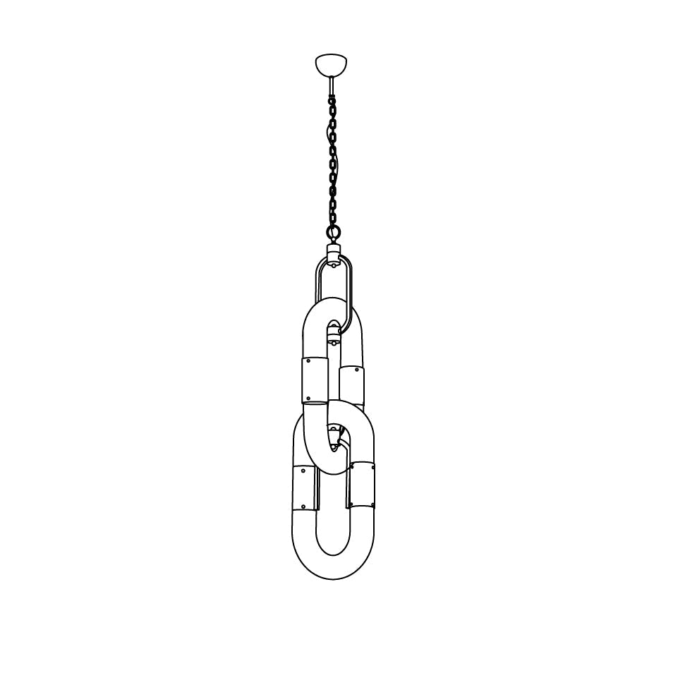 Zeta Lampe Pendante Acrylique Moderne Chaîne - Neutralighting