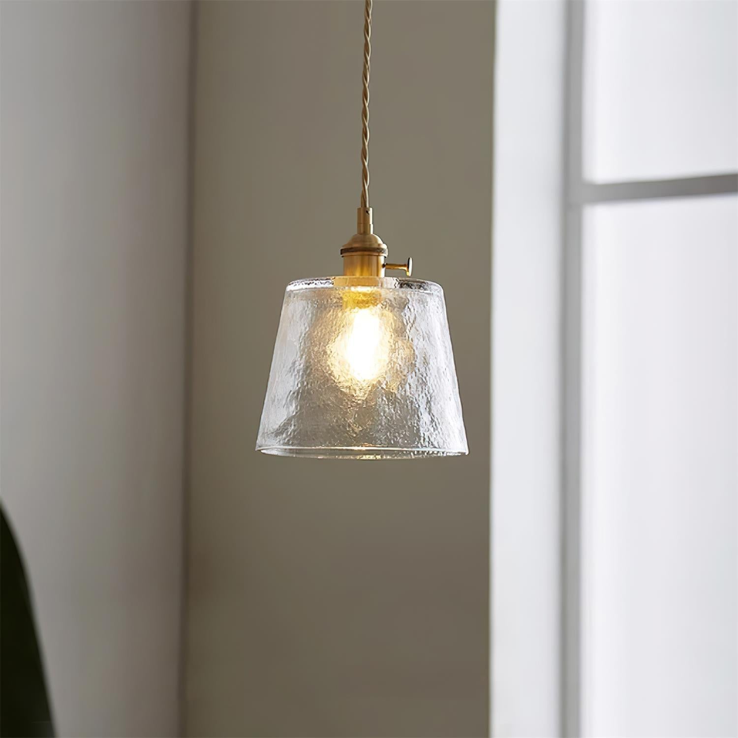 Aura Suspension Vintage Laiton Verre - Neutralighting