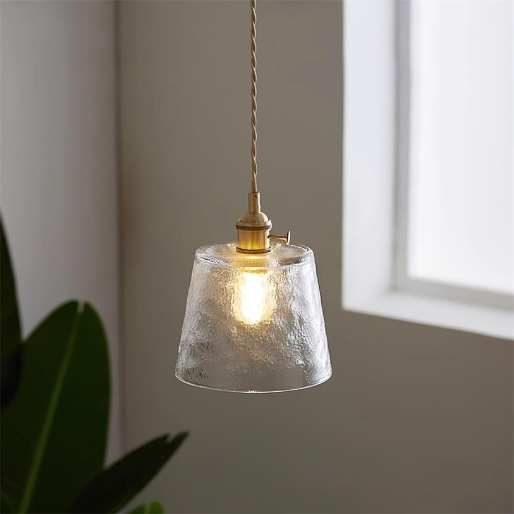 Aura Suspension Vintage Laiton Verre - Neutralighting