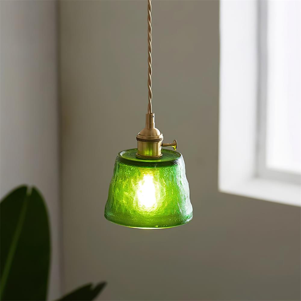 Aura Suspension Vintage Laiton Verre - Neutralighting