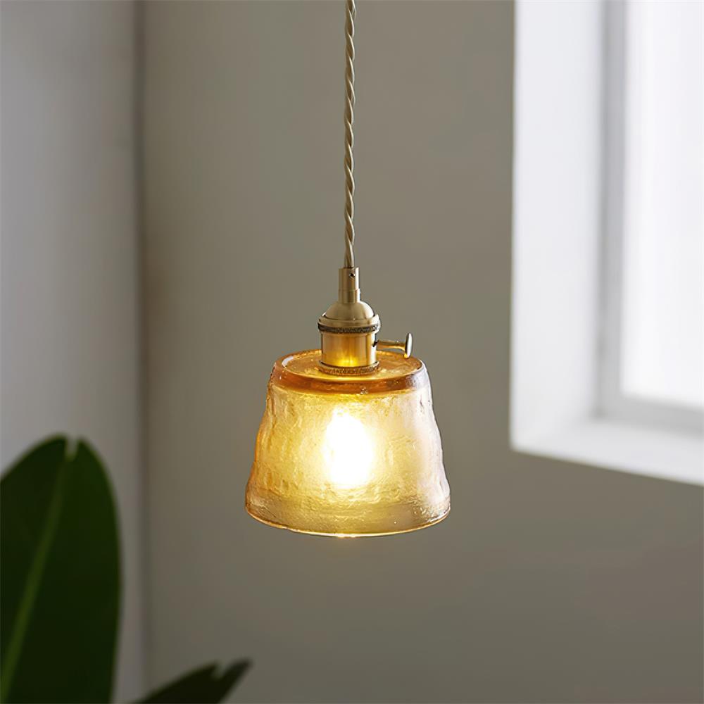 Aura Suspension Vintage Laiton Verre - Neutralighting