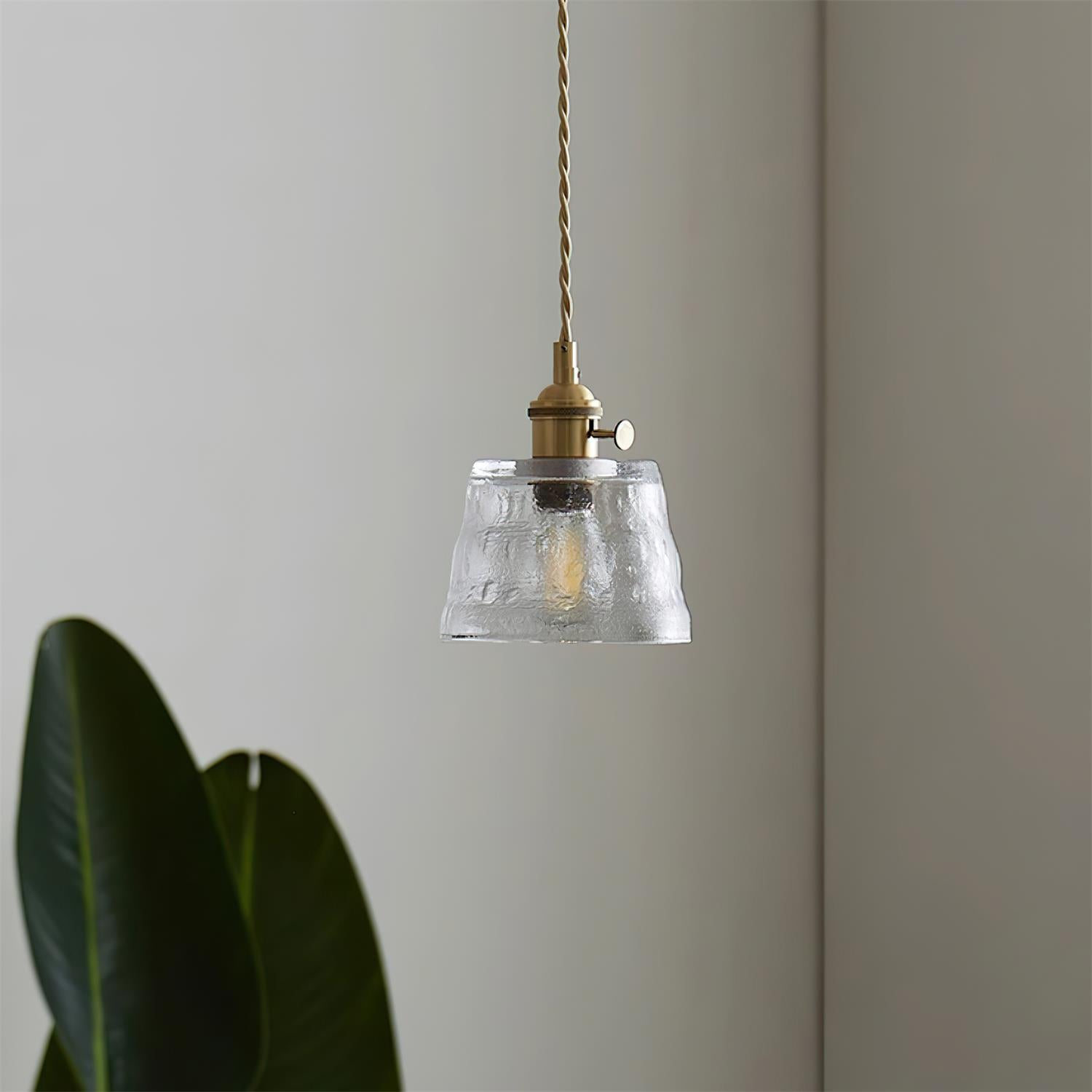 Aura Suspension Vintage Laiton Verre - Neutralighting