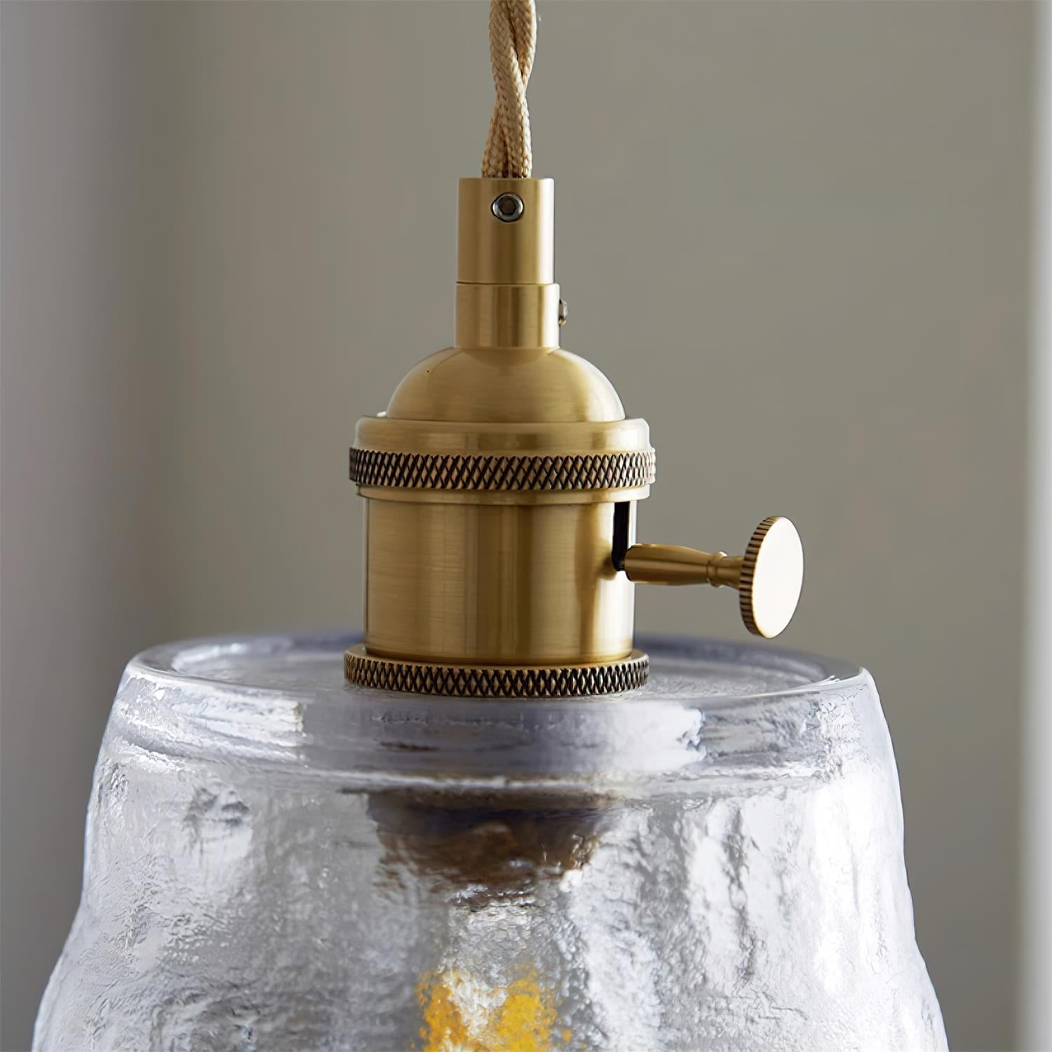 Aura Suspension Vintage Laiton Verre - Neutralighting