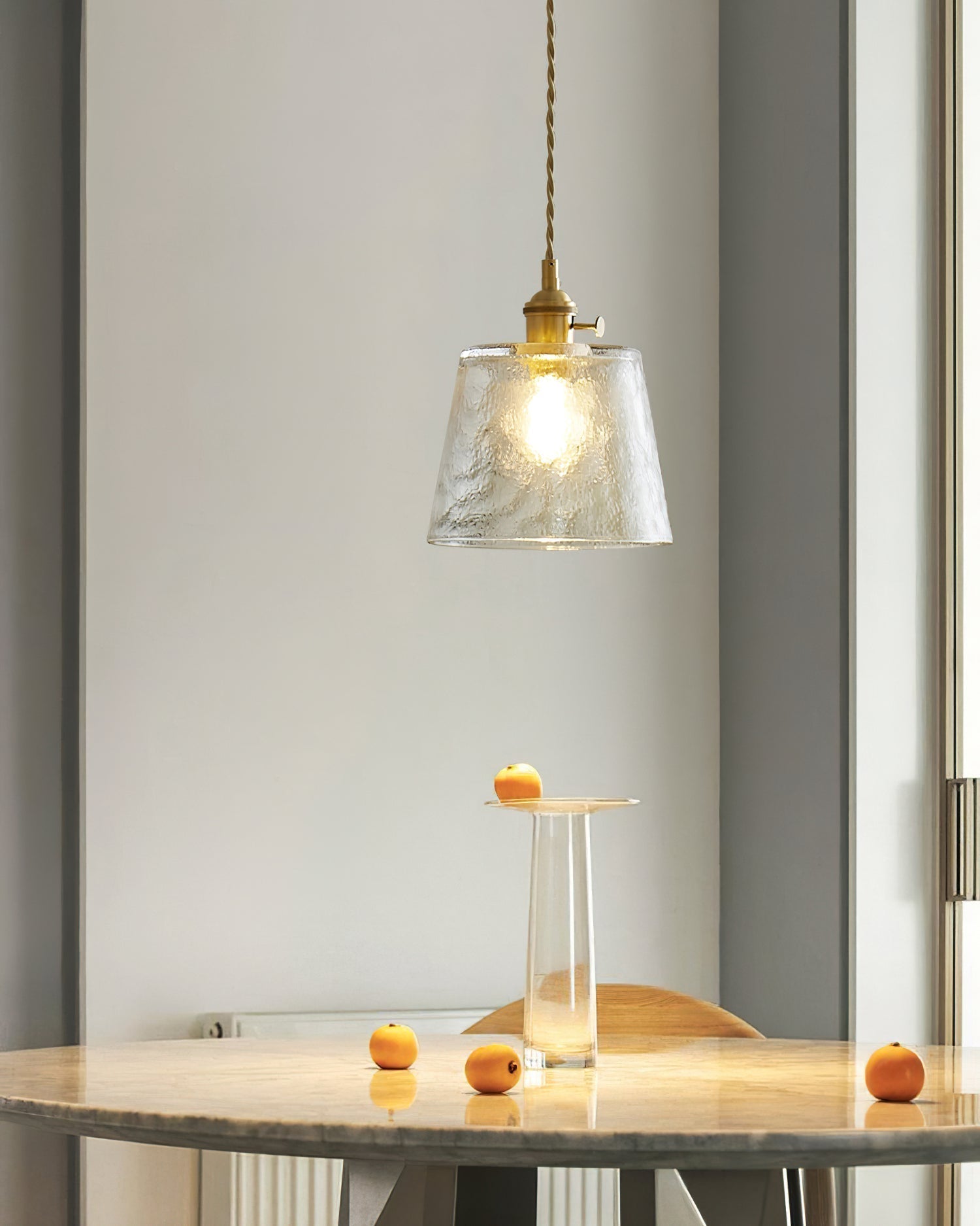 Aura Suspension Vintage Laiton Verre - Neutralighting
