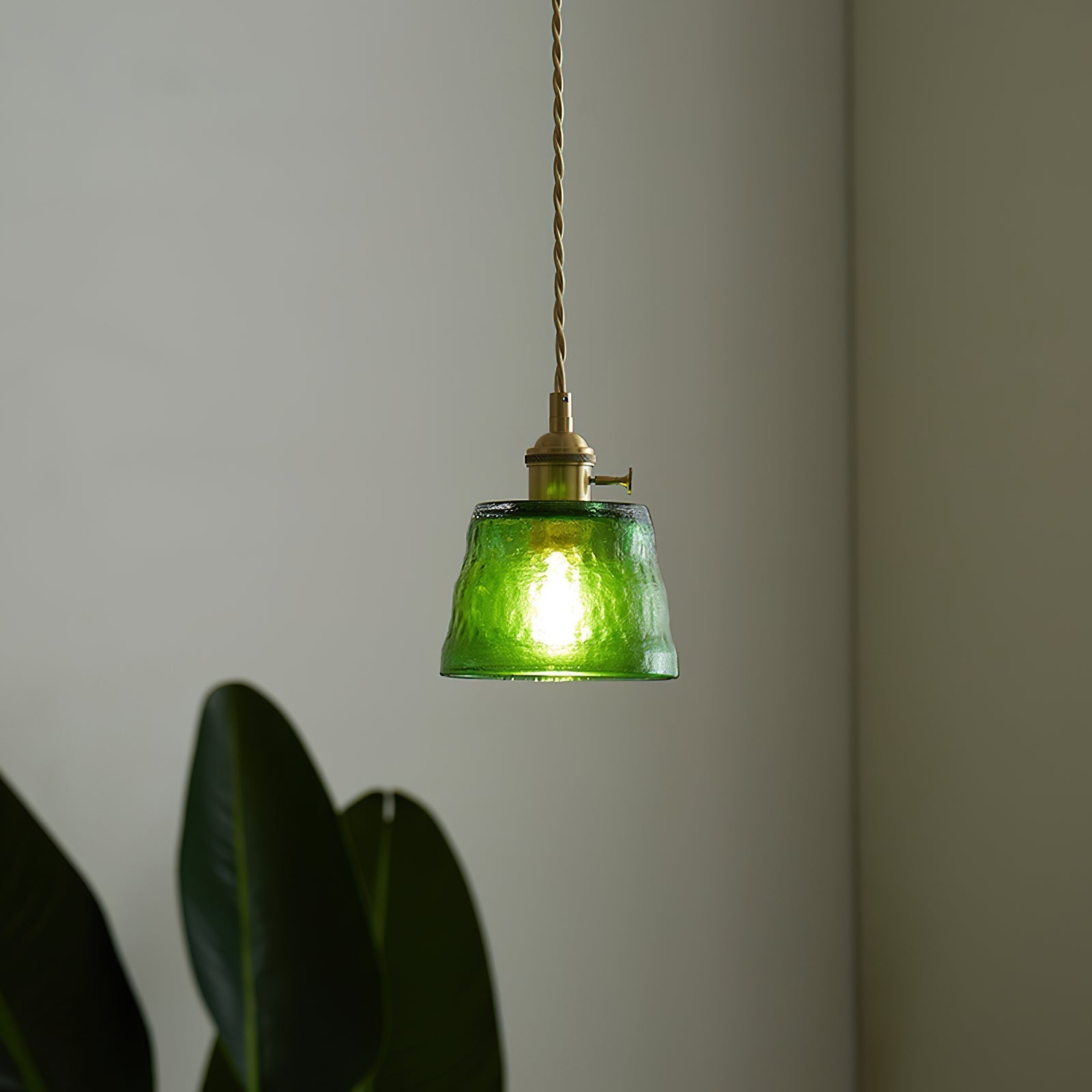 Aura Suspension Vintage Laiton Verre - Neutralighting