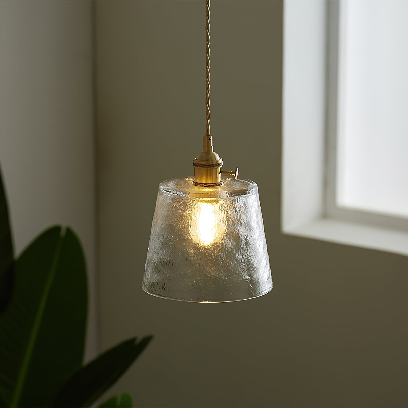 Aura Suspension Vintage Laiton Verre - Neutralighting