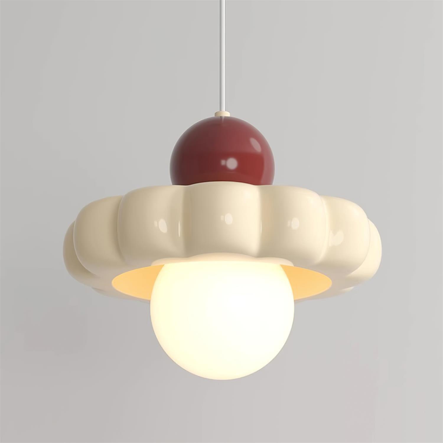 Aria Cute Cream Pendant Light - Letslighting