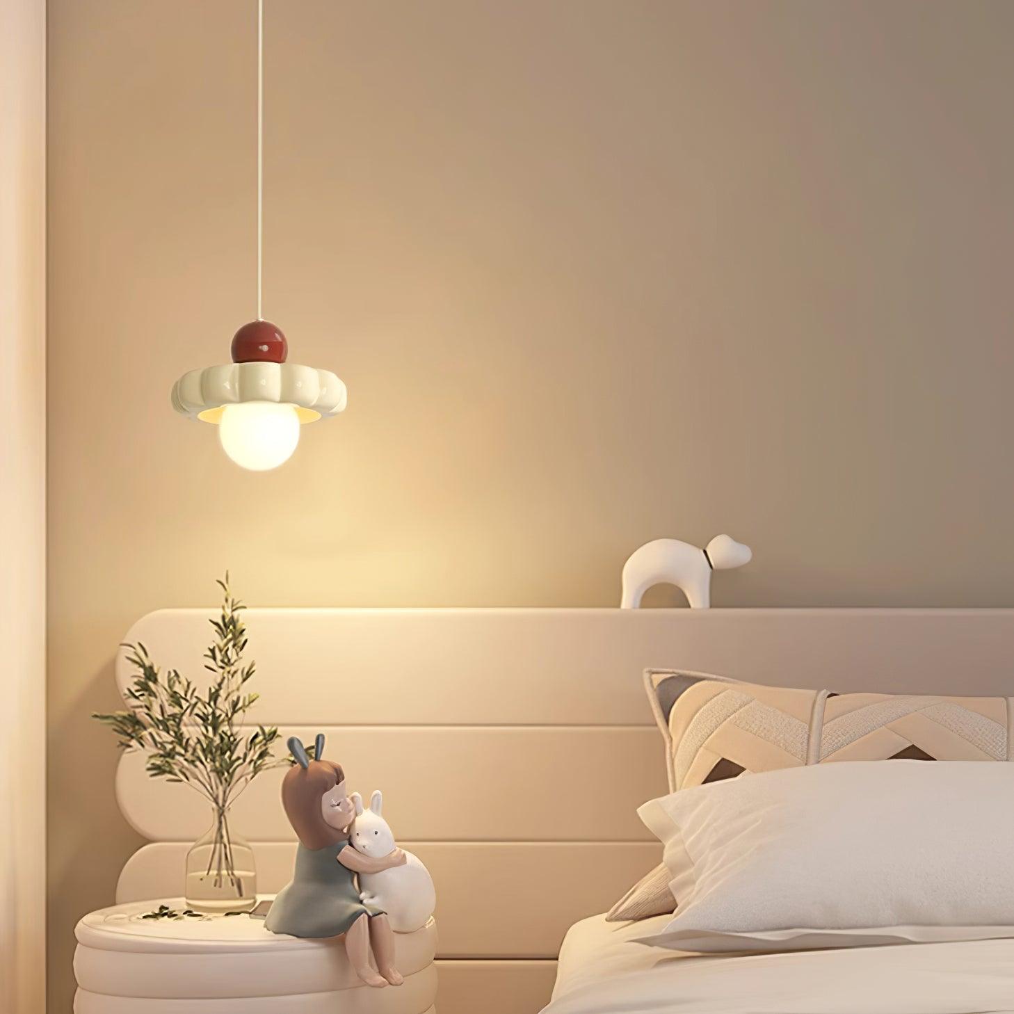 Aria Cute Cream Pendant Light - Letslighting
