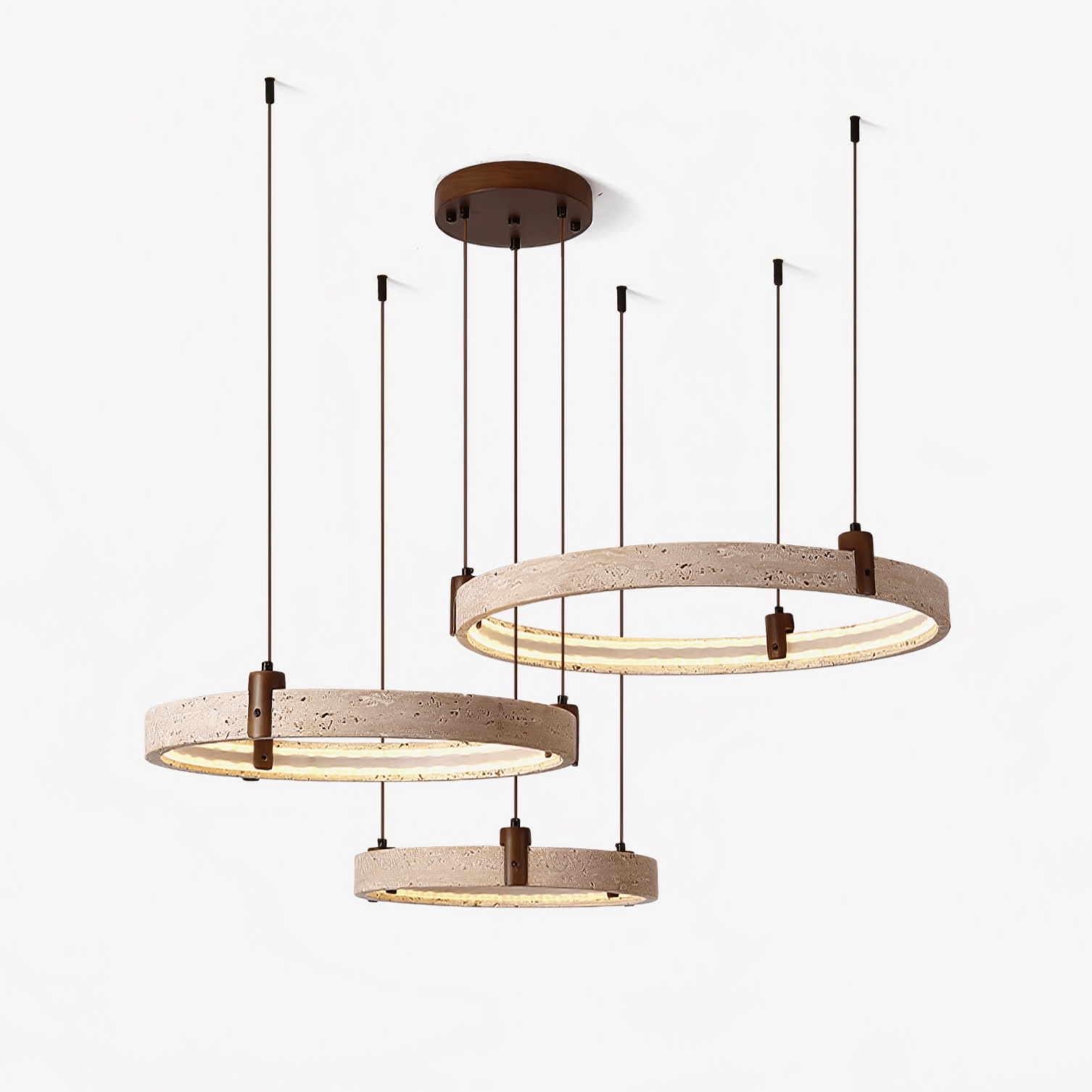 Orvinir Chandelier en Travertin - Neutralighting