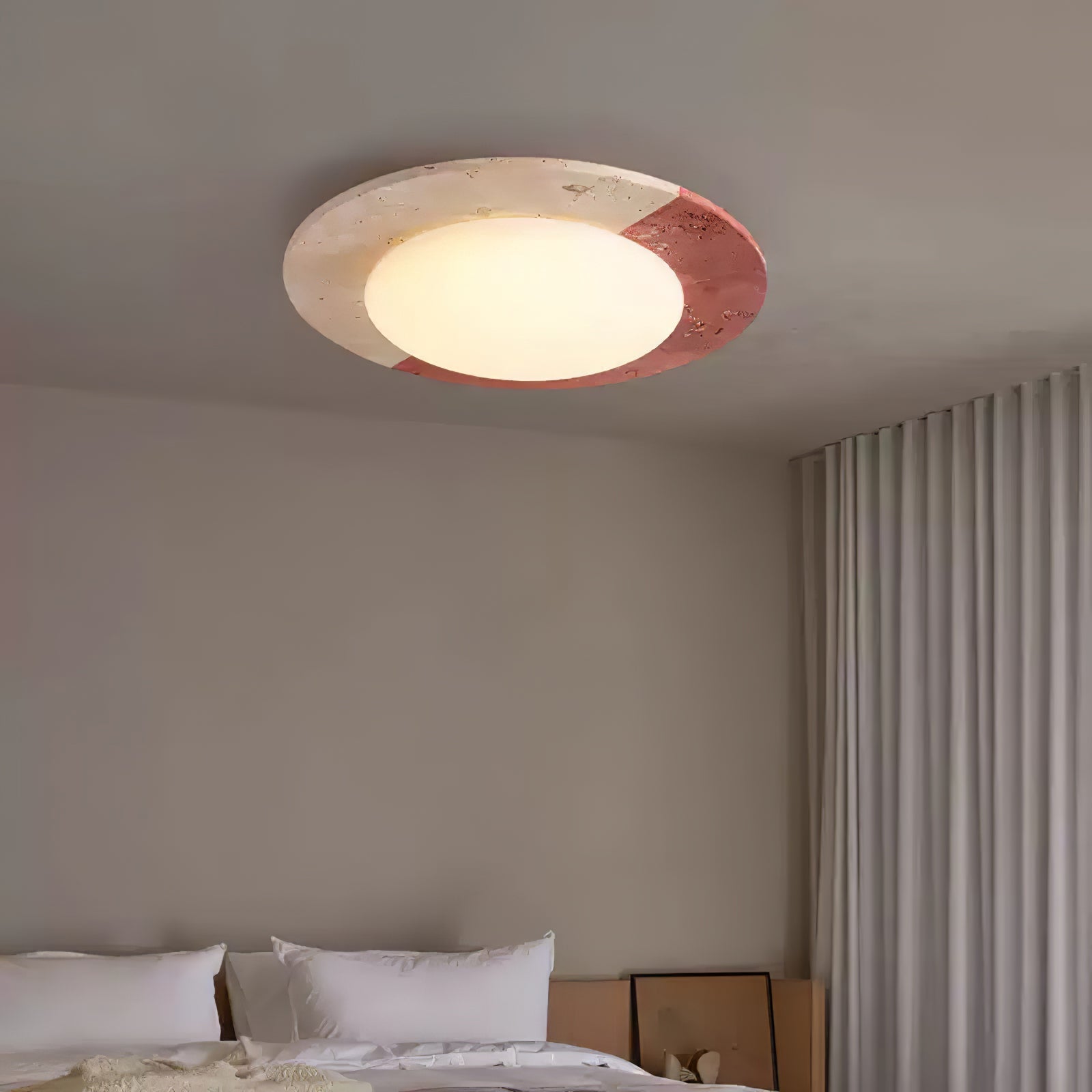 Zeraeos Plafonnier Minimaliste en Travertin - Neutralighting