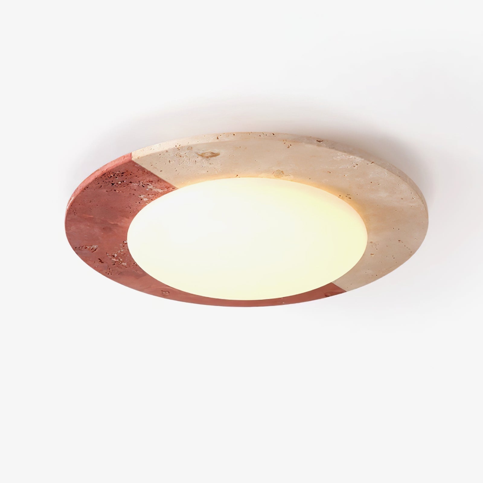 Zeraeos Plafonnier Minimaliste en Travertin - Neutralighting
