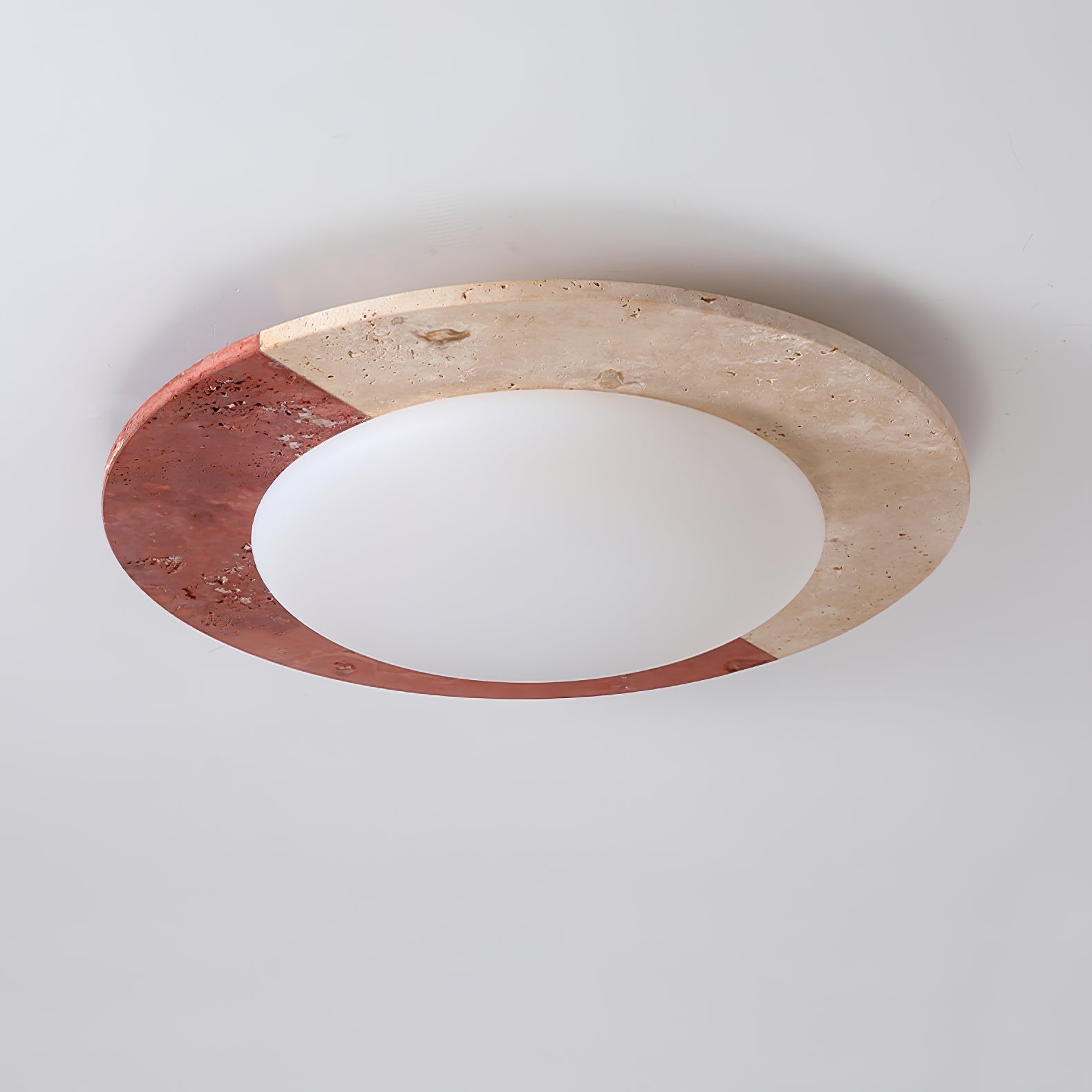 Zeraeos Plafonnier Minimaliste en Travertin - Neutralighting