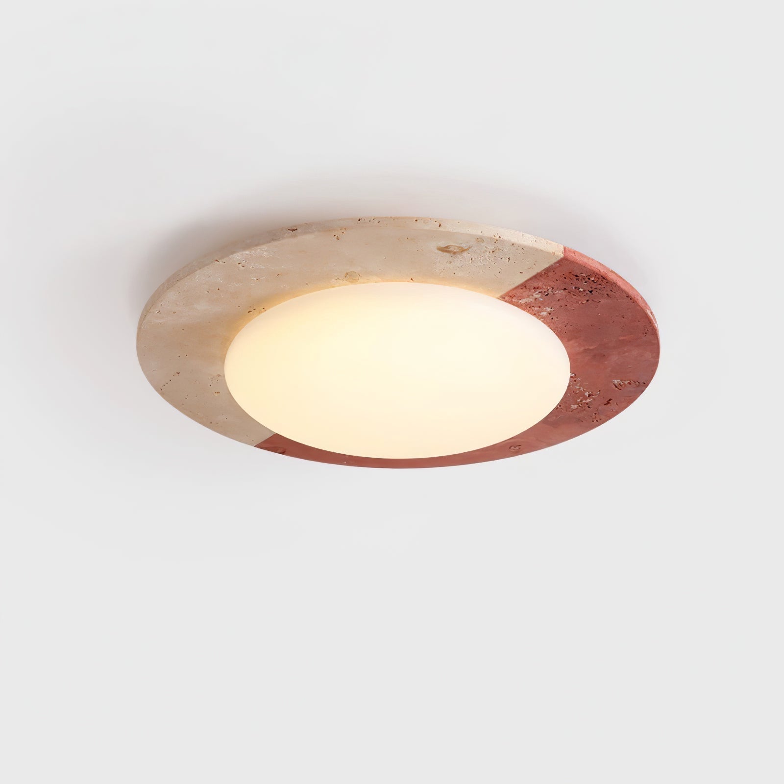 Zeraeos Plafonnier Minimaliste en Travertin - Neutralighting