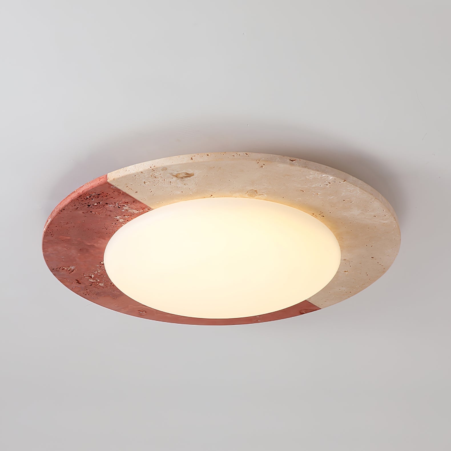 Zeraeos Plafonnier Minimaliste en Travertin - Neutralighting