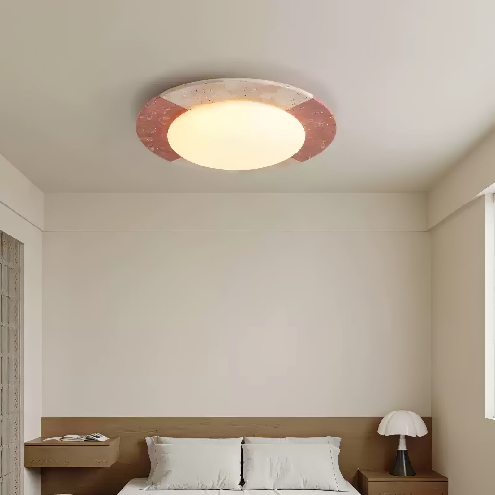 Zeraeos Plafonnier Minimaliste en Travertin - Neutralighting