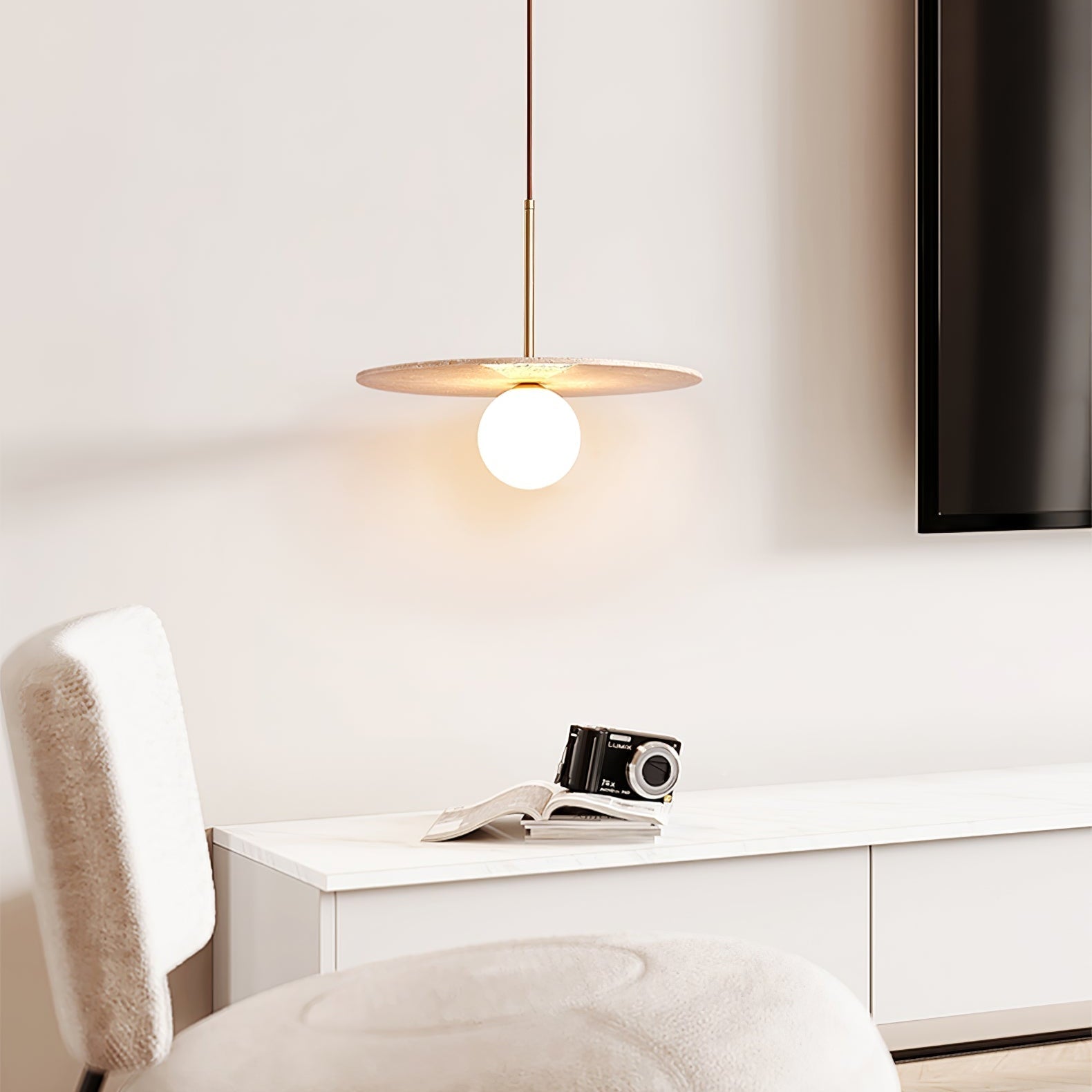 Vera Travertine Pendant Light - Letslighting