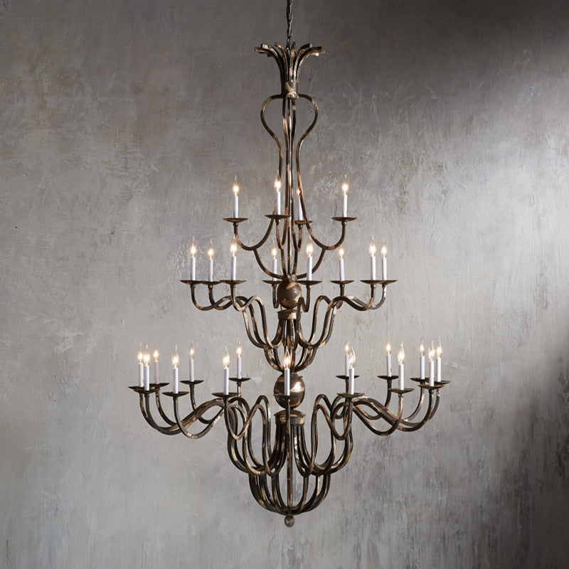 Bolt Lustre en Métal de Bronze Industriel Vintage de Luxe - Neutralighting