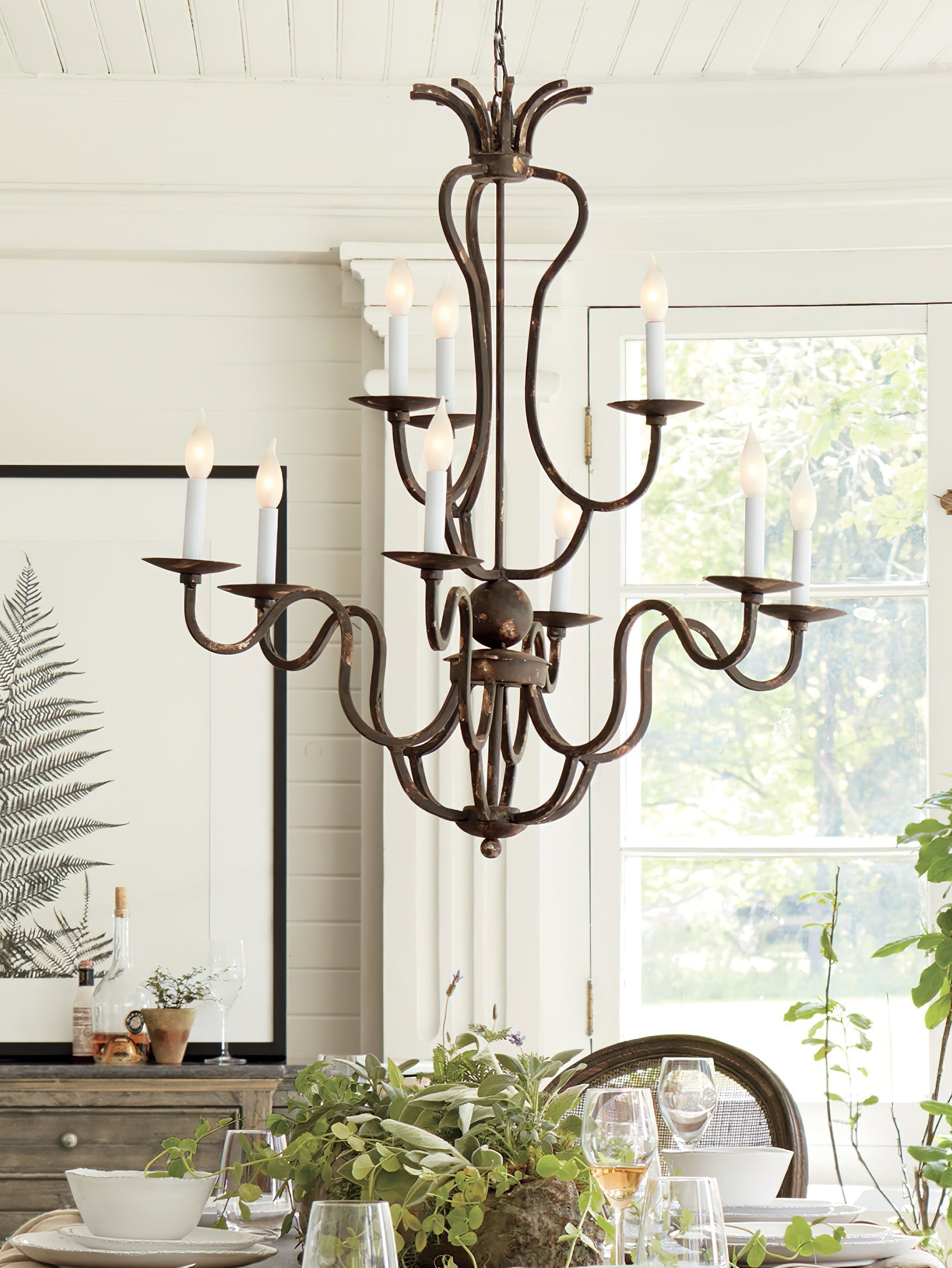 Bolt Lustre en Métal de Bronze Industriel Vintage de Luxe - Neutralighting