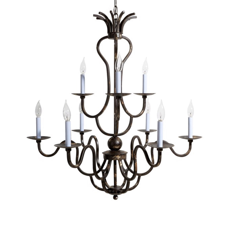 Bolt Lustre en Métal de Bronze Industriel Vintage de Luxe - Neutralighting
