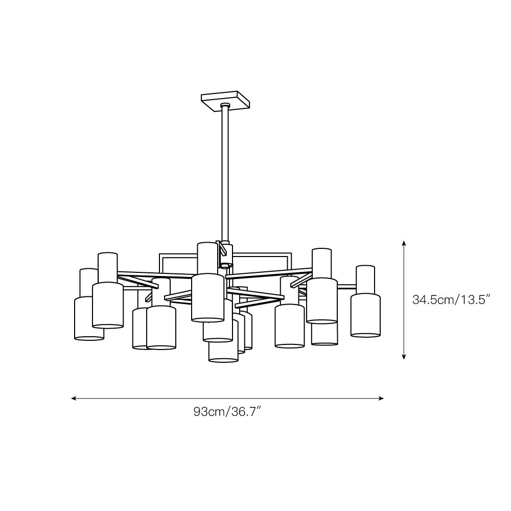 Drift Lustre Chrome Alabâtre Premium Centerport - Neutralighting