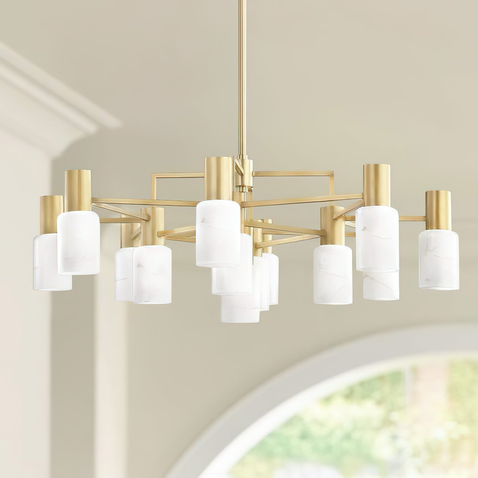 Drift Lustre Chrome Alabâtre Premium Centerport - Neutralighting
