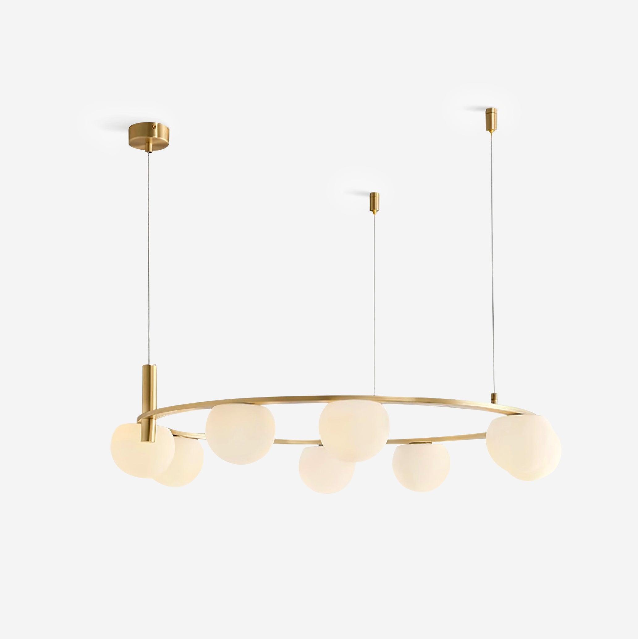 Nimbus Chandelier Moderne Anneau Sphères en Verre - Neutralighting