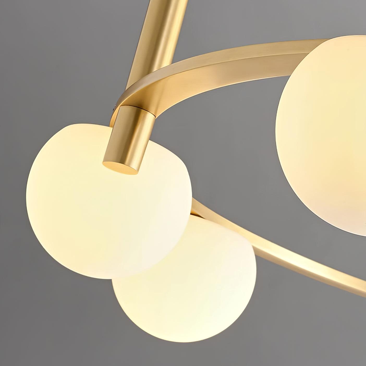 Nimbus Chandelier Moderne Anneau Sphères en Verre - Neutralighting