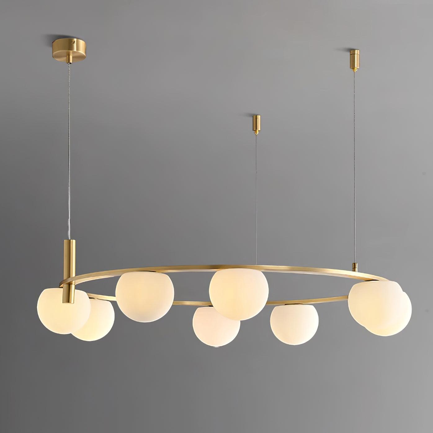 Nimbus Chandelier Moderne Anneau Sphères en Verre - Neutralighting