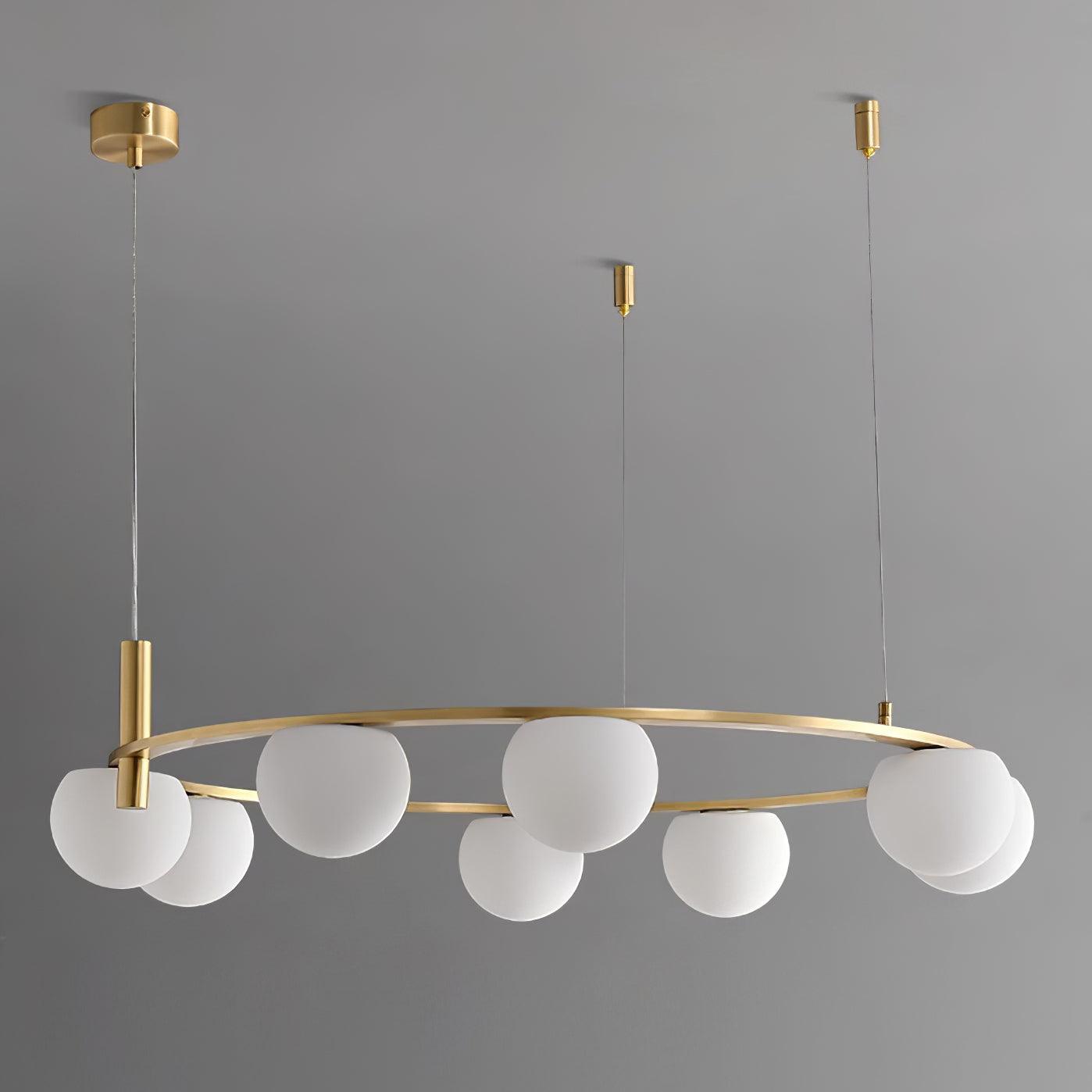 Nimbus Chandelier Moderne Anneau Sphères en Verre - Neutralighting