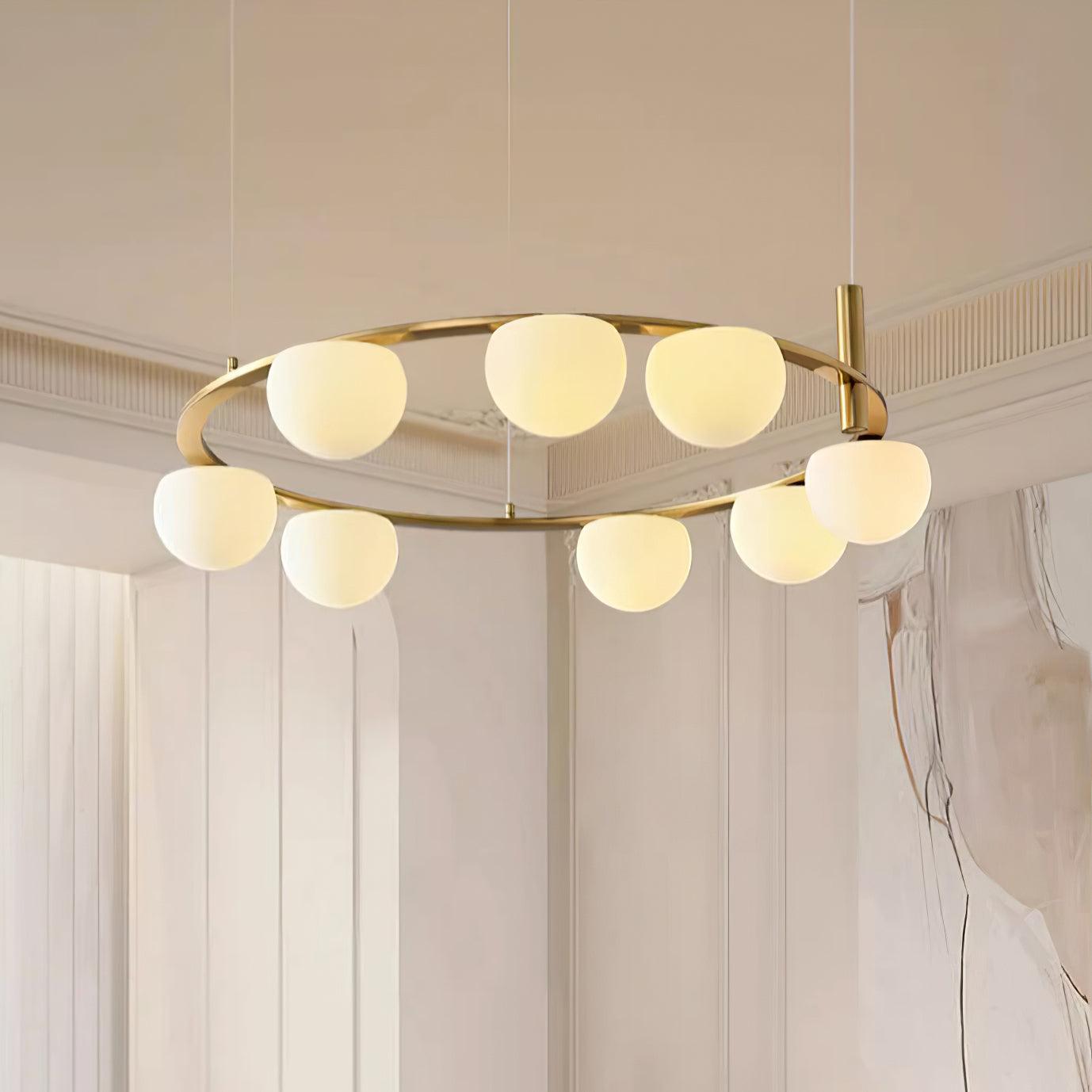 Nimbus Chandelier Moderne Anneau Sphères en Verre - Neutralighting