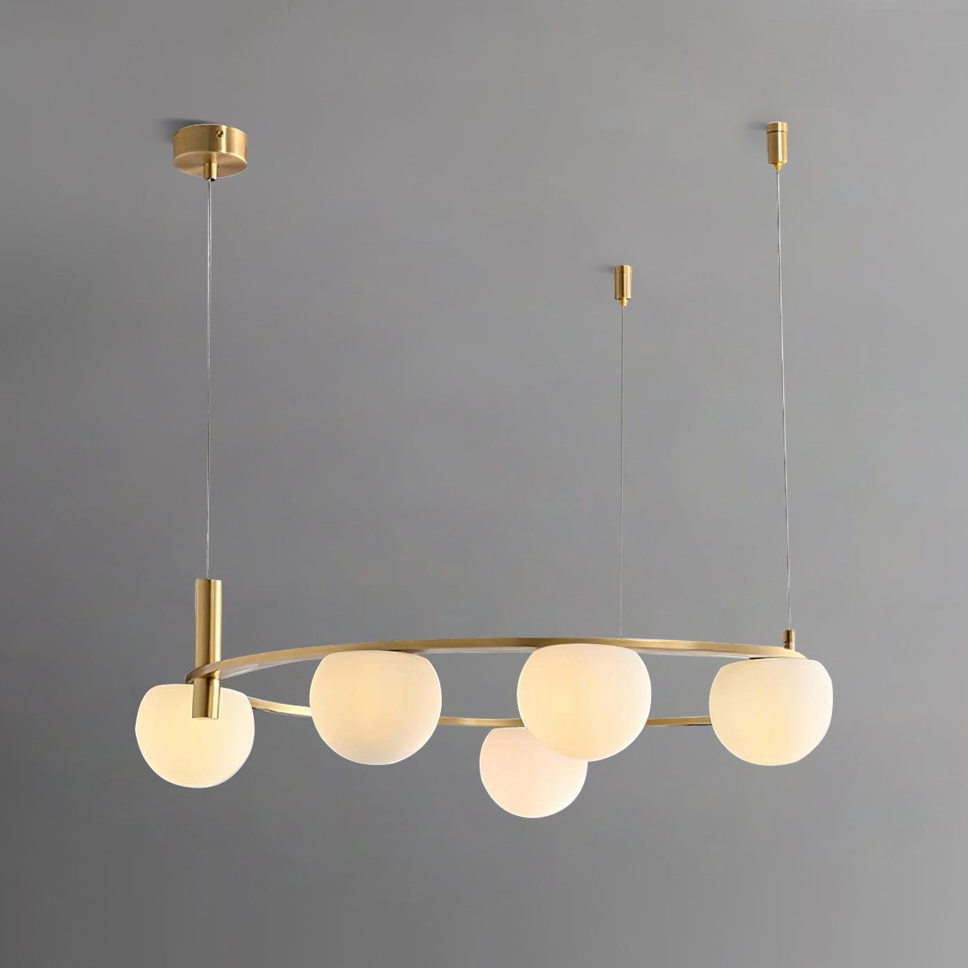 Nimbus Chandelier Moderne Anneau Sphères en Verre - Neutralighting