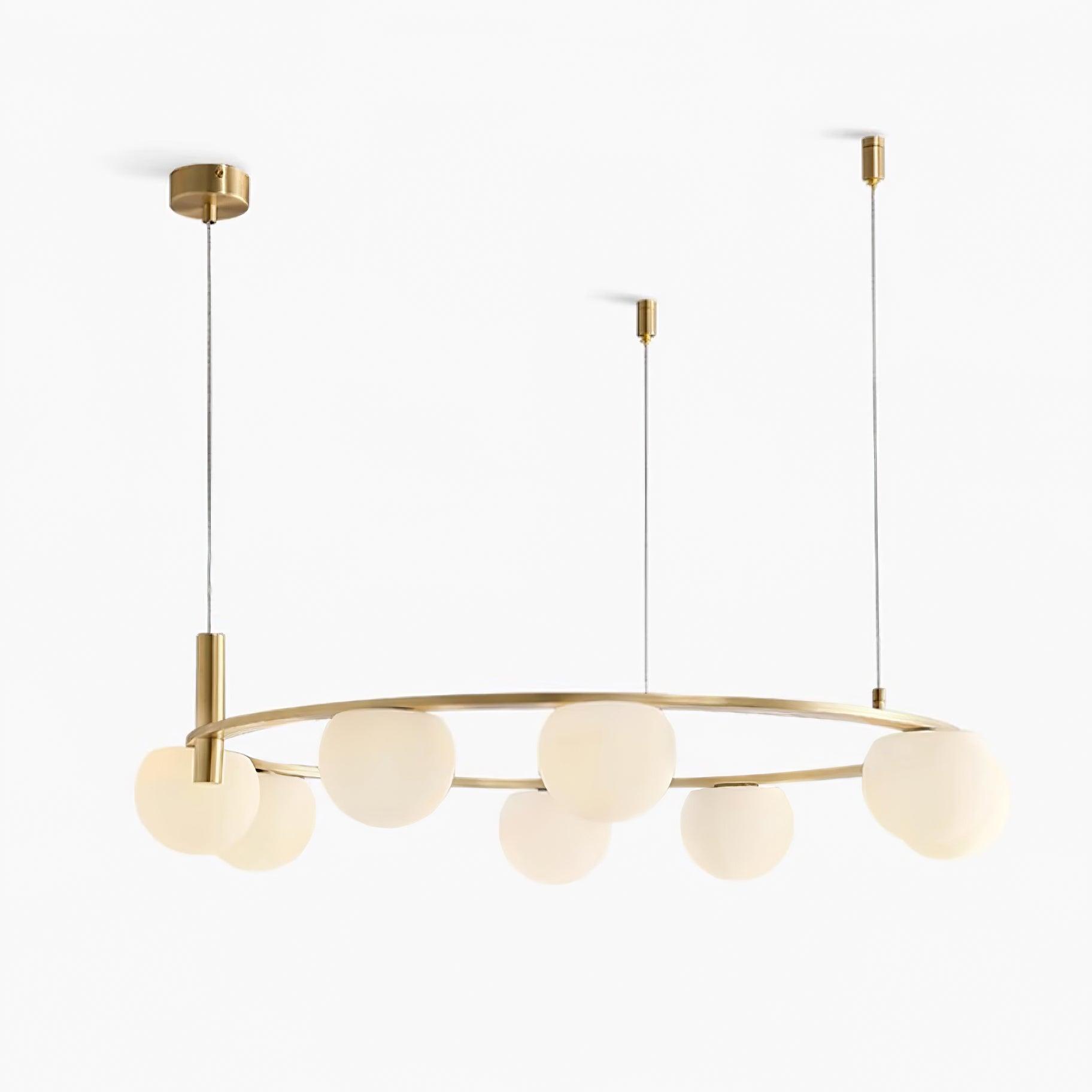 Nimbus Chandelier Moderne Anneau Sphères en Verre - Neutralighting