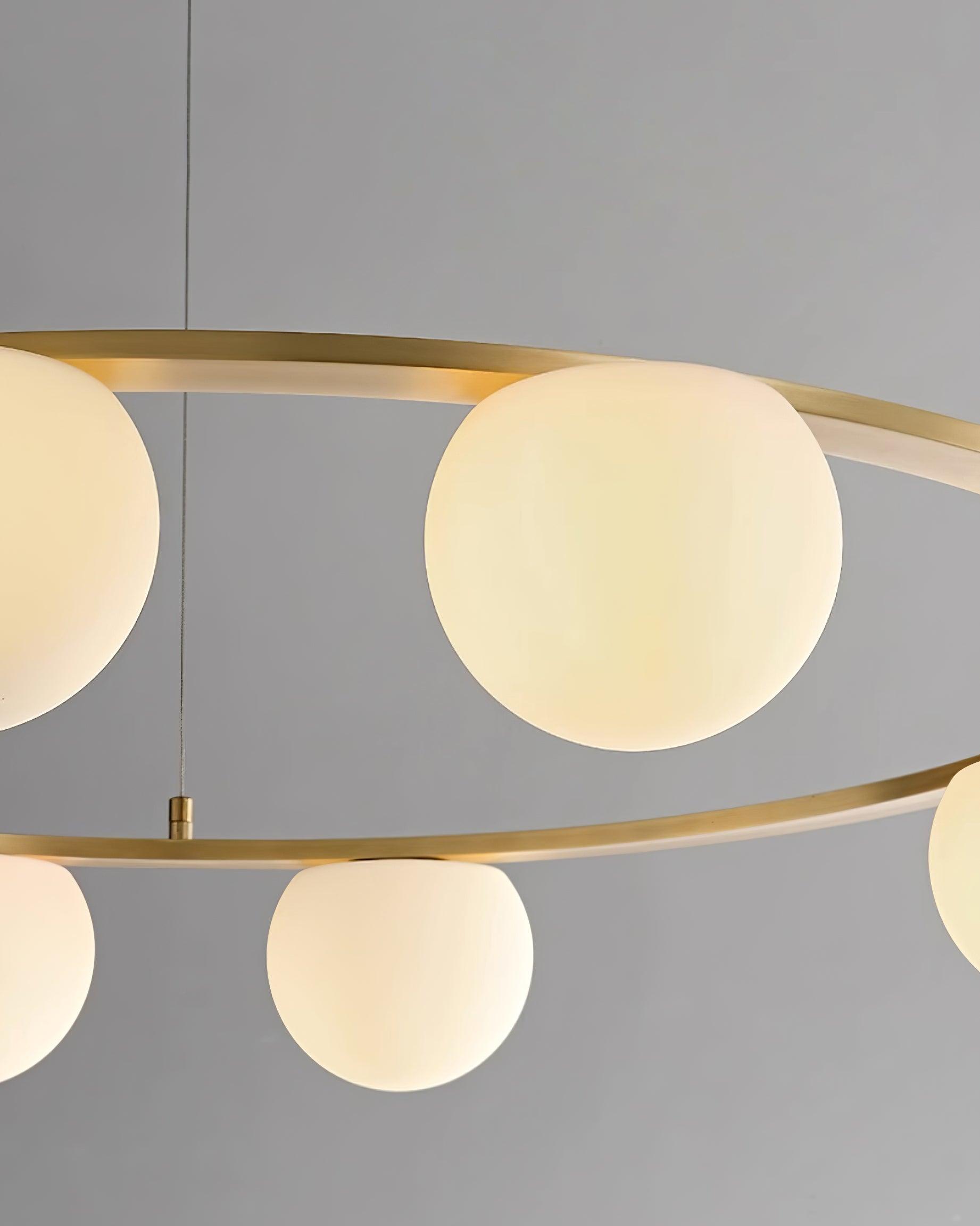 Nimbus Chandelier Moderne Anneau Sphères en Verre - Neutralighting